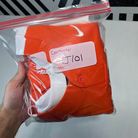 Nike Women's Baseball Team Orange White Pullover Jersey Engineered - Size L - Picture 7 of 7